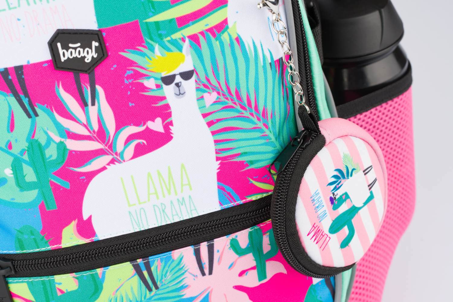 baagl-core-llama-sac-dos-scolaire-25-l-lama-portefeuille image 8
