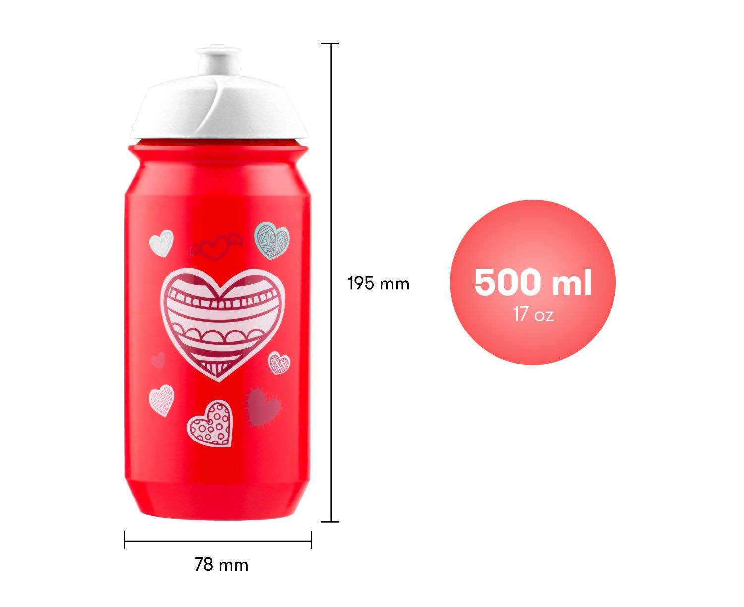 baagl-hearts-gourde-500-ml-fille-sans-bpa image 3