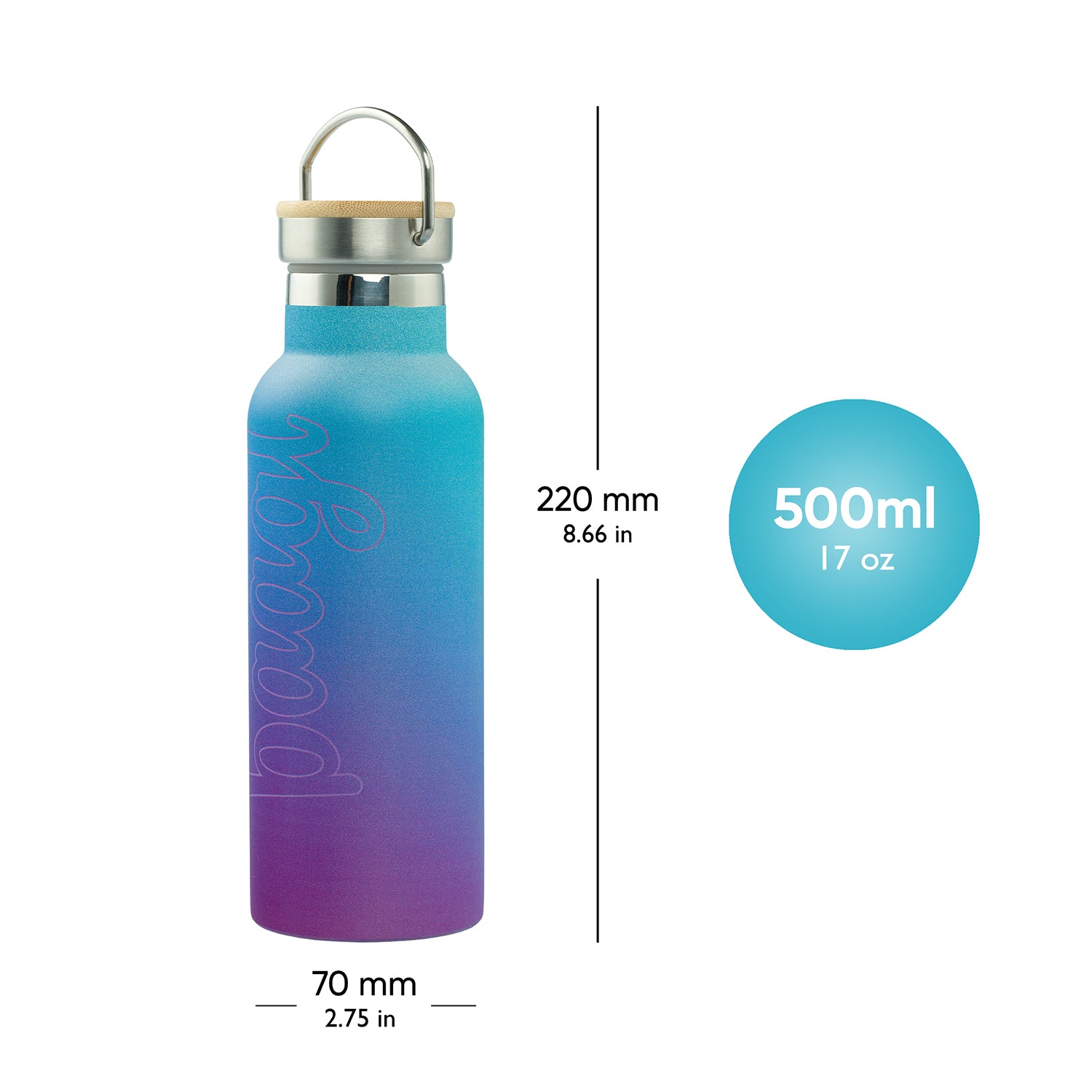 baagl-gradient-gourde-isotherme-bleu-violet-500-ml image 4