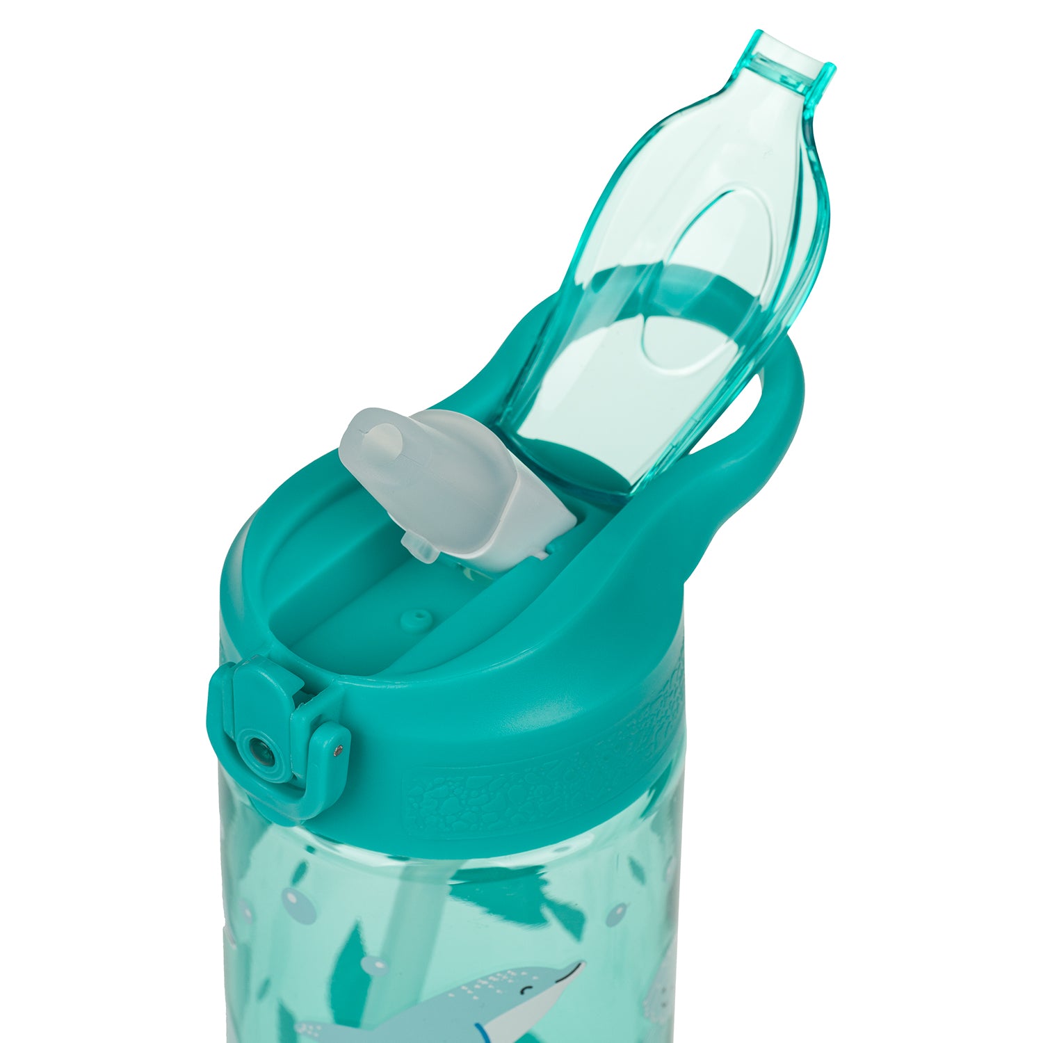 baagl-dolphin-gourde-tritan-paille-500-ml-dauphin-enfant image 4
