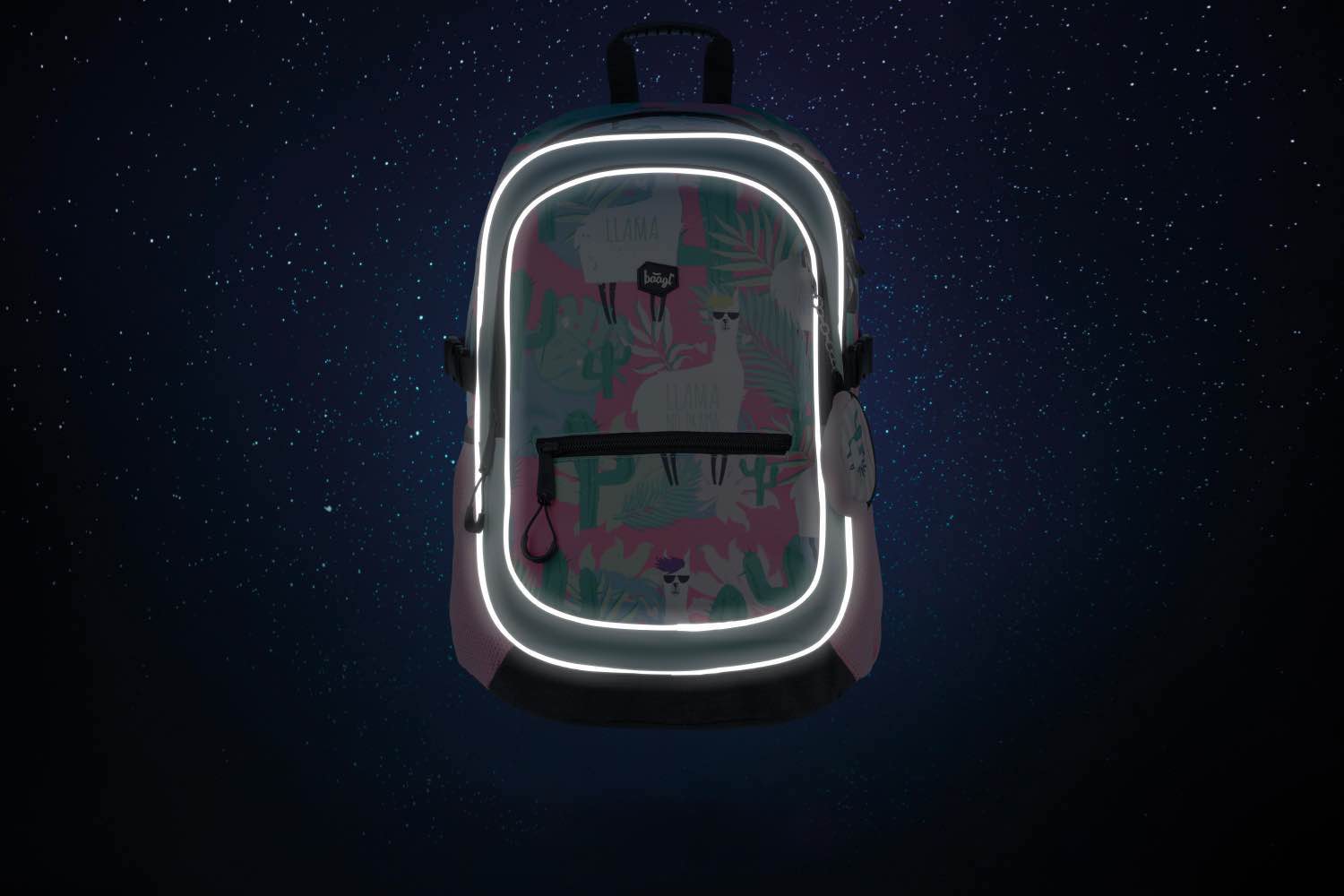 baagl-core-llama-sac-dos-scolaire-25-l-lama-portefeuille image 6