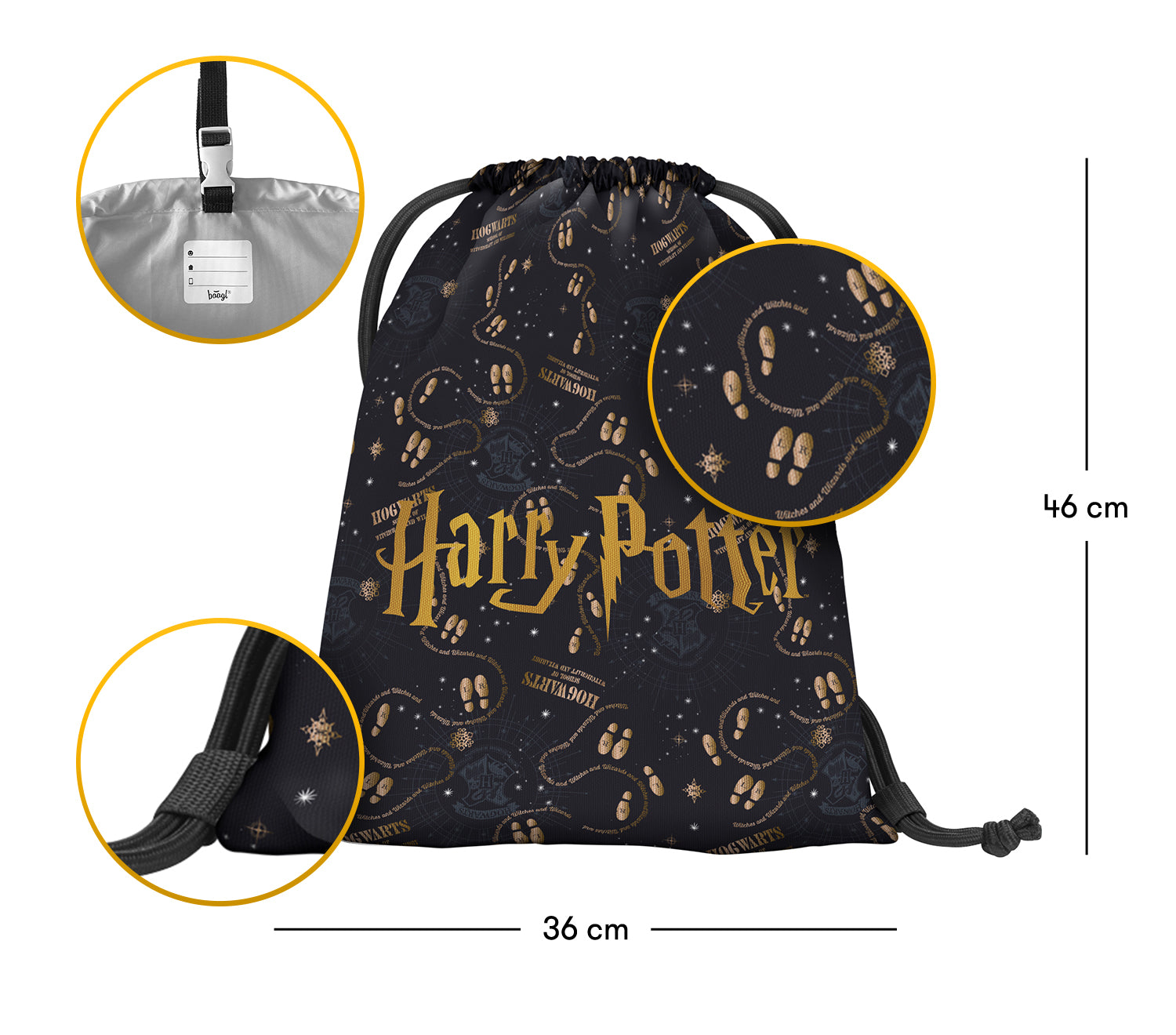 baagl-harry-potter-marauder-s-map-sac-gym-cordon image 3