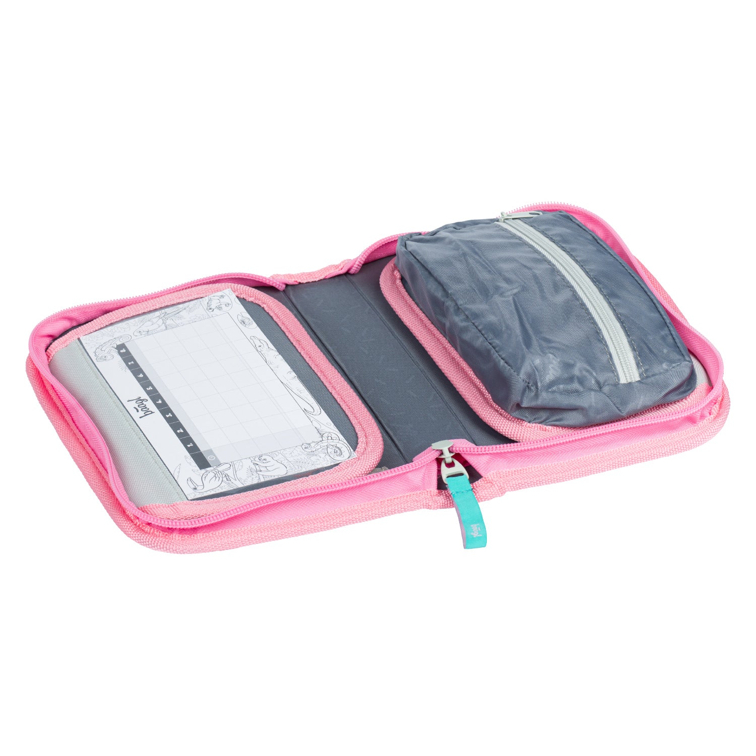 baagl-classic-flamingo-trousse-scolaire-1-compartiment image 3