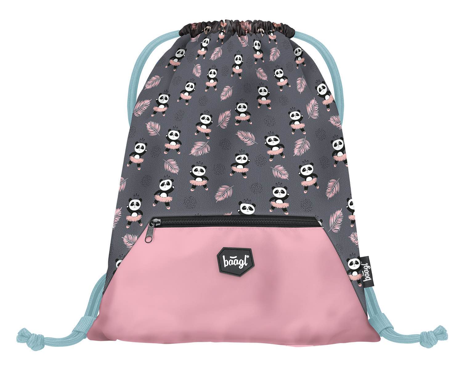 baagl-panda-sac-de-gym-poche-zipp-e-lavable image 1