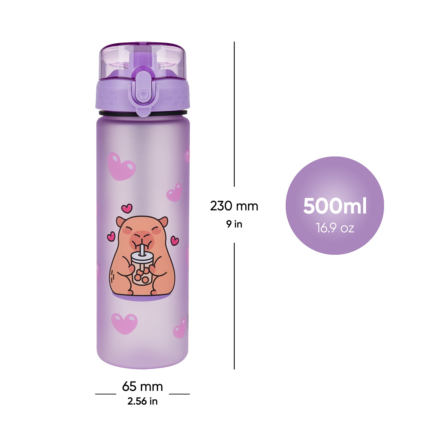 baagl-tritan-capybara-gourde-500-ml-sans-bpa image 6