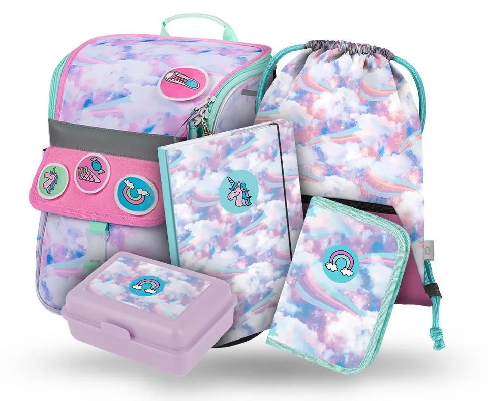 baagl-zippy-sky-ii-cartable-3-pi-ces-fille-18-l-ergonomique image 1