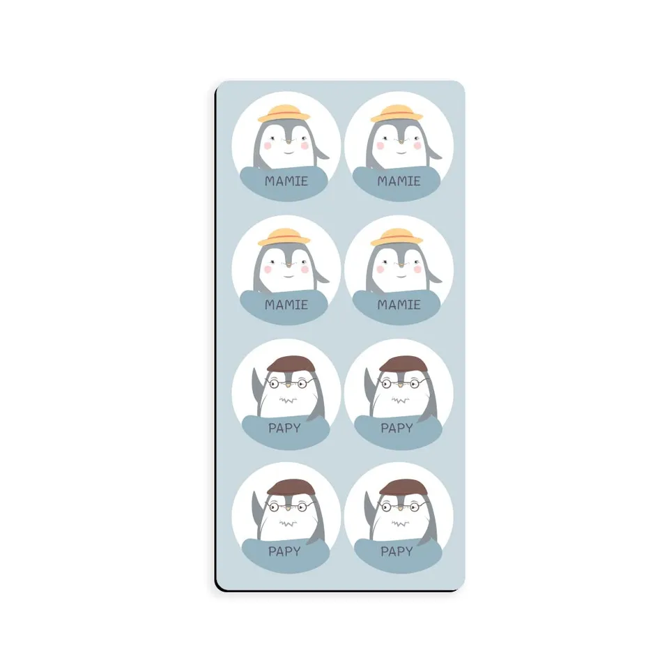 atelier-gigogne-magnets-papy-mamie-bleus-8-magnets-3-cm image 1