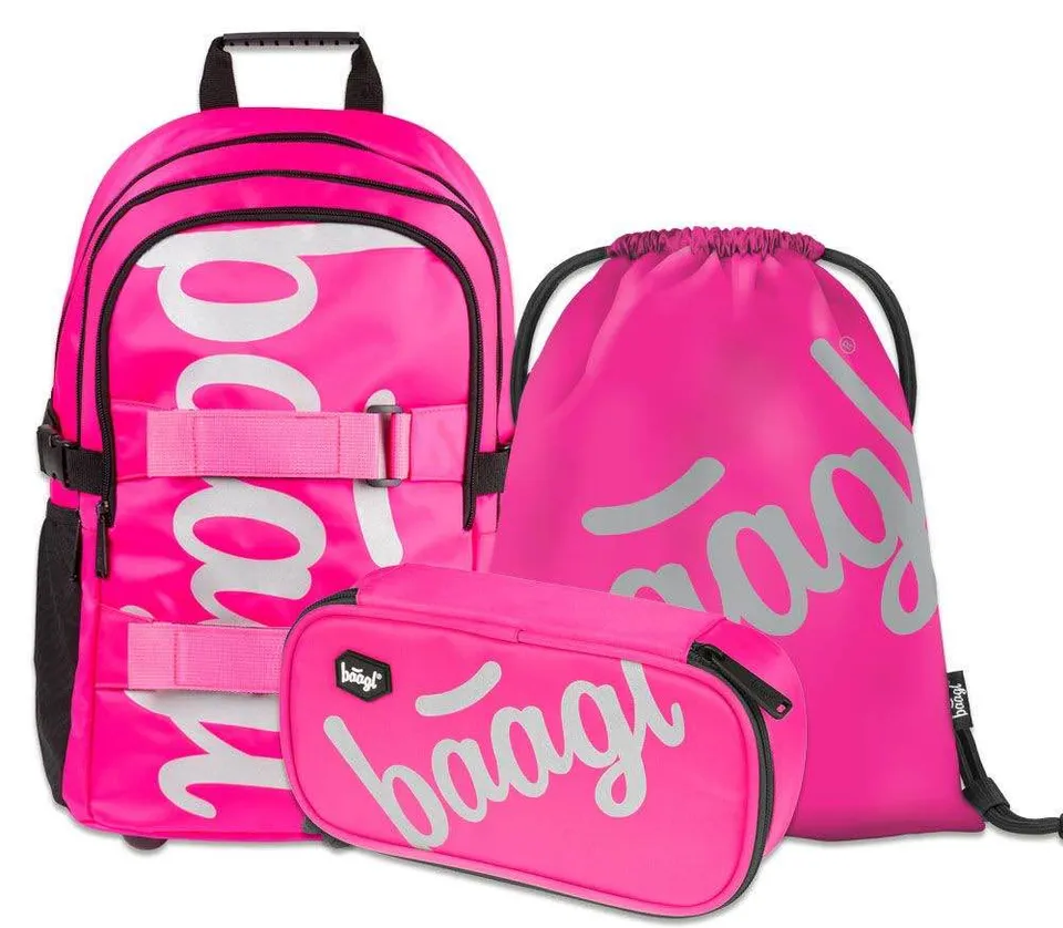 baagl-skate-pink-ensemble-scolaire-sac-dos-25-l-3-pi-ces image 1