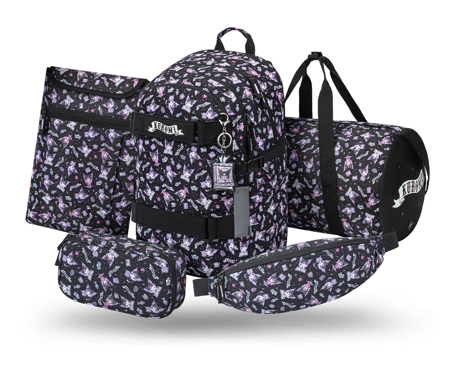 baagl-skate-kuromi-black-ii-set-sac-dos-scolaire image 1