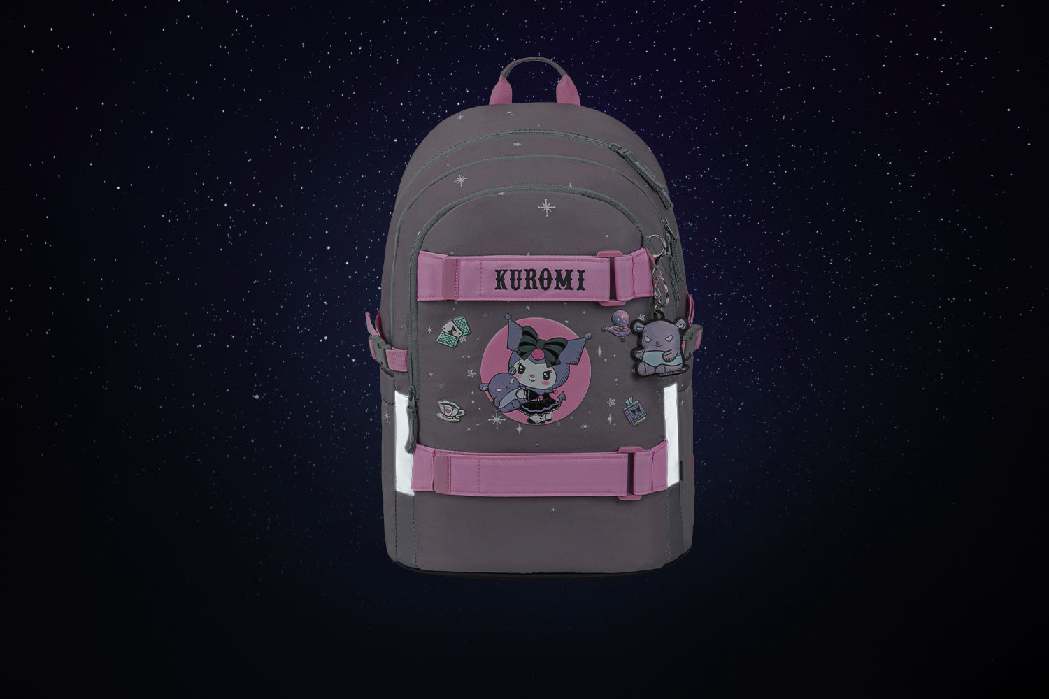 baagl-skate-kuromi-grey-ii-set-scolaire-sac-dos-gris image 6