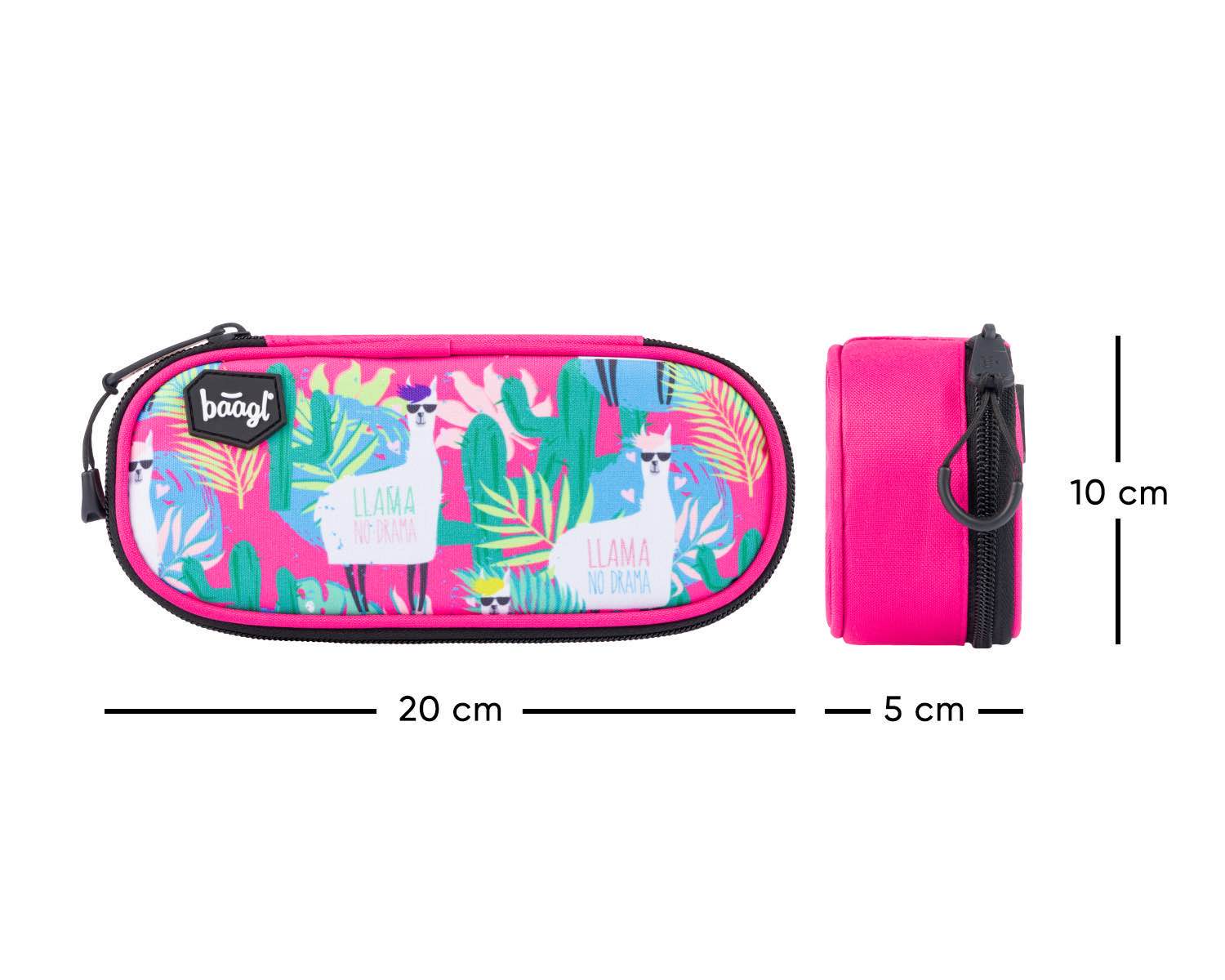 baagl-school-trousse-llama-compact-fille image 4