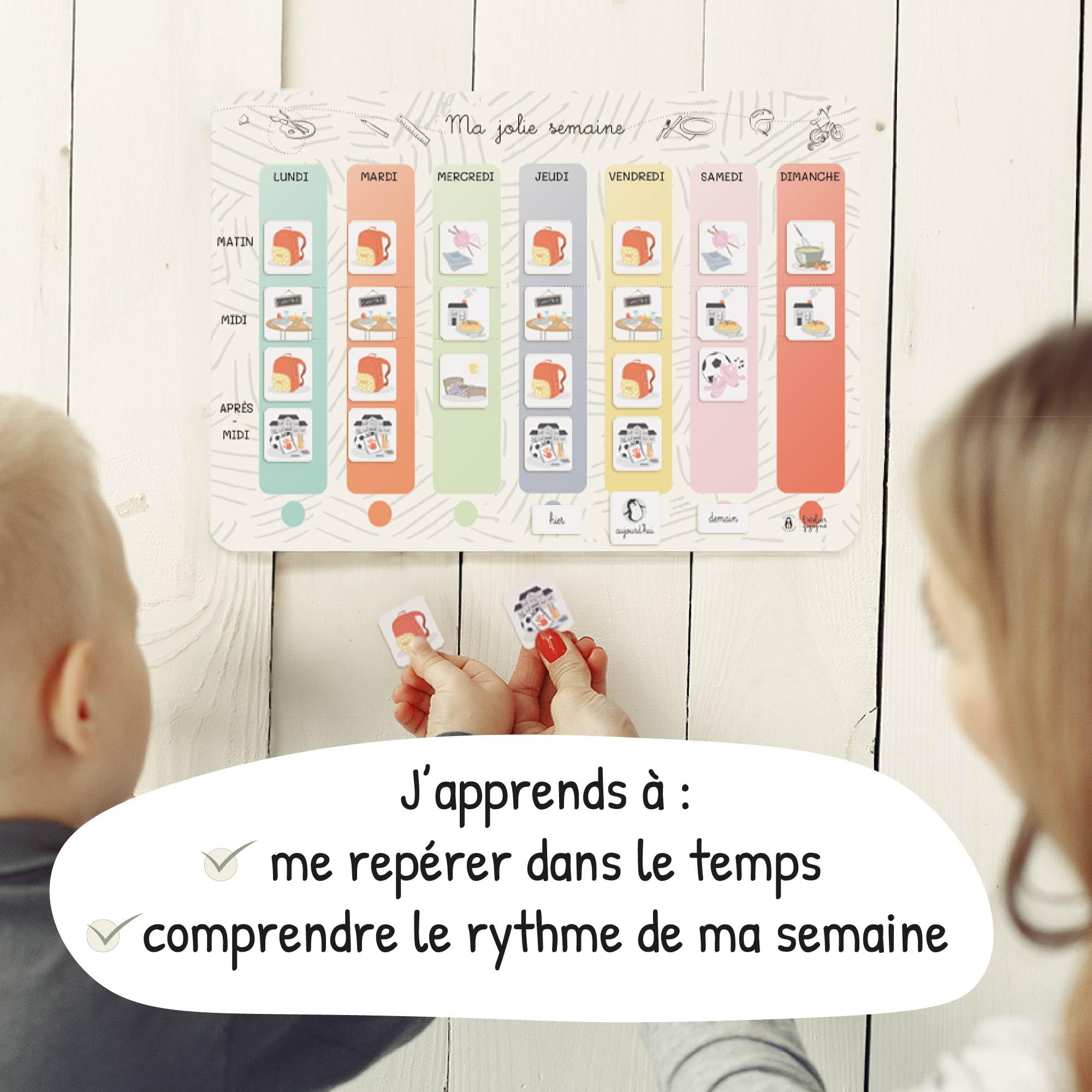 atelier-gigogne-semainier-enfant-magn-tique-3-8-ans-64-magnets image 2