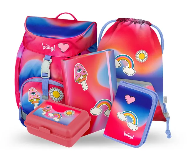 baagl-airy-rainbow-red-ii-ensemble-scolaire-4-pi-ces image 1