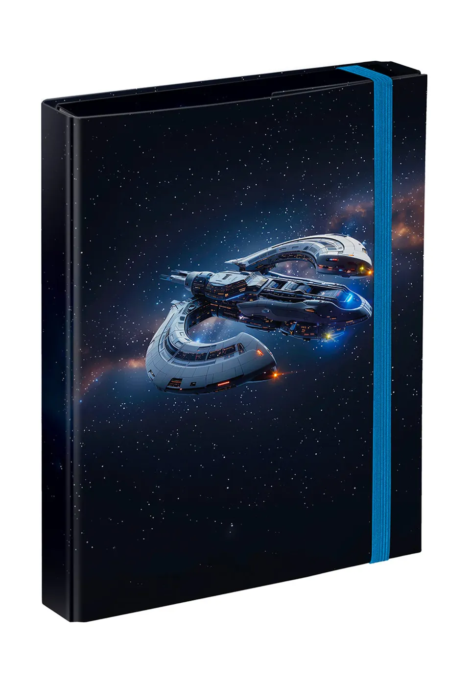 baagl-notebook-folders-spacecraft-chemise-a5-lastique-espace image 1