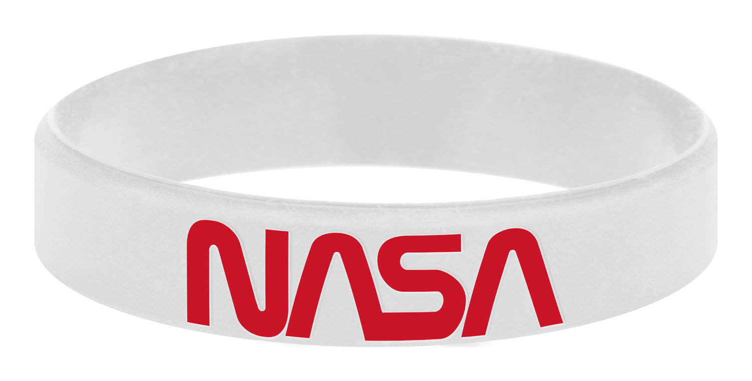 baagl-bracelet-silicone-nasa-blanc-logo image 1