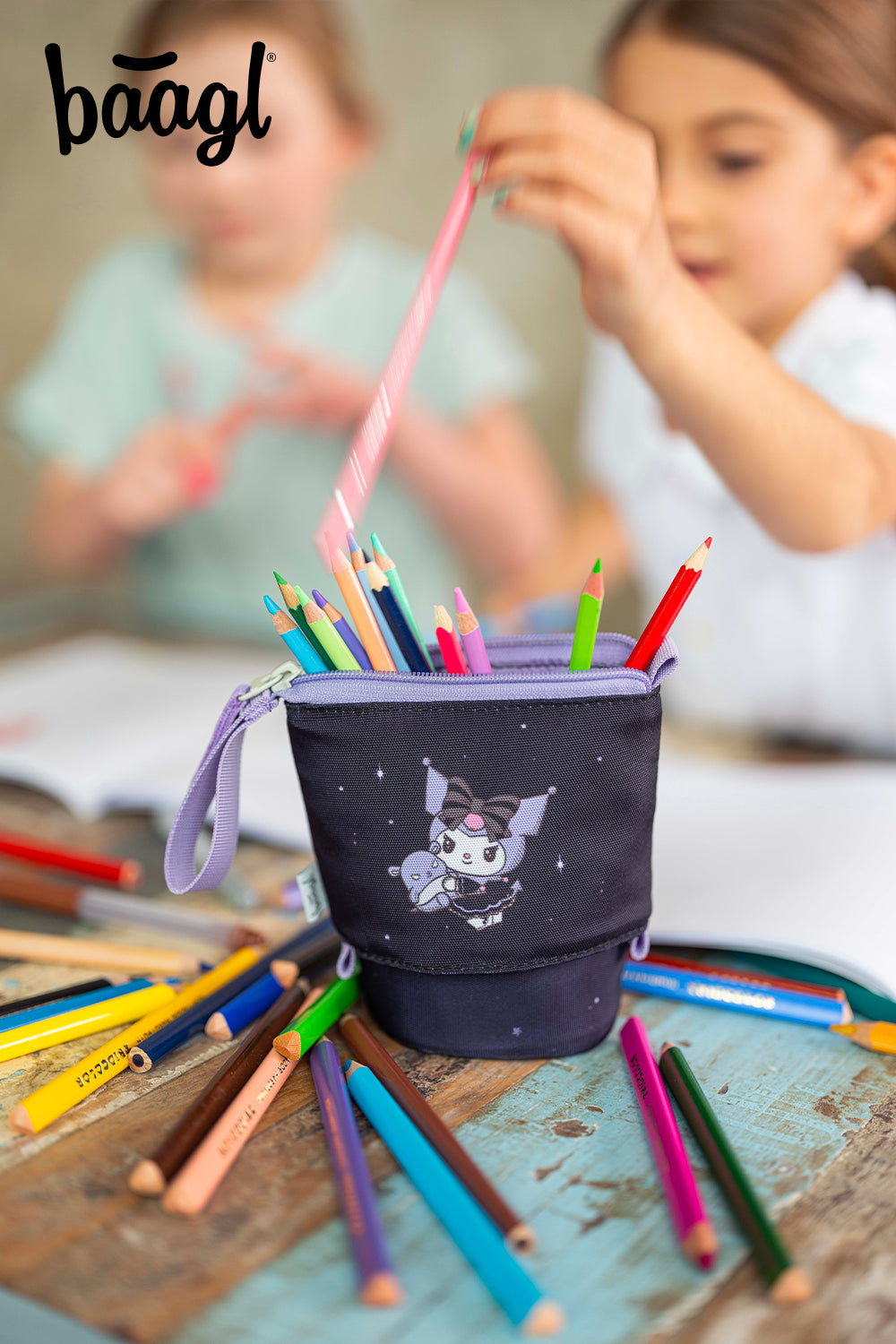 baagl-pop-up-kuromi-fortune-dream-trousse-crayons-stand image 7