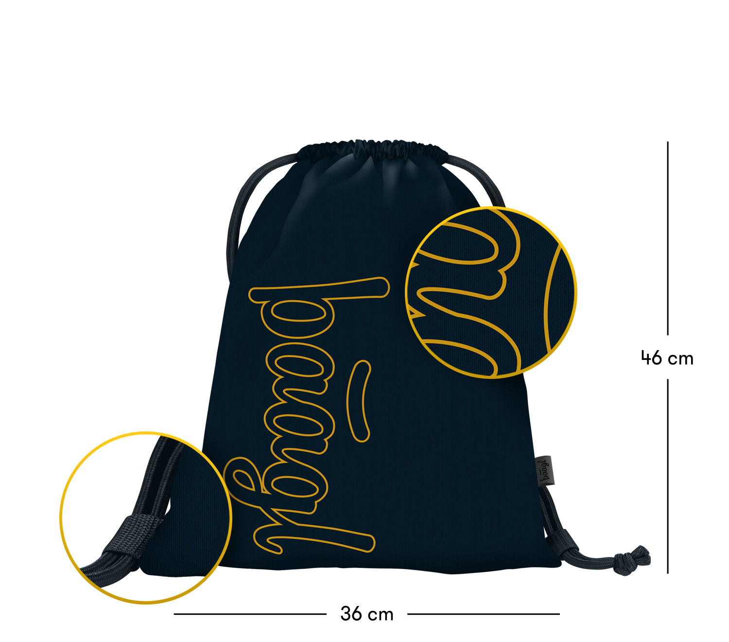 baagl-gym-sacks-sac-de-gym-lux-cordon-sport-lavable image 3