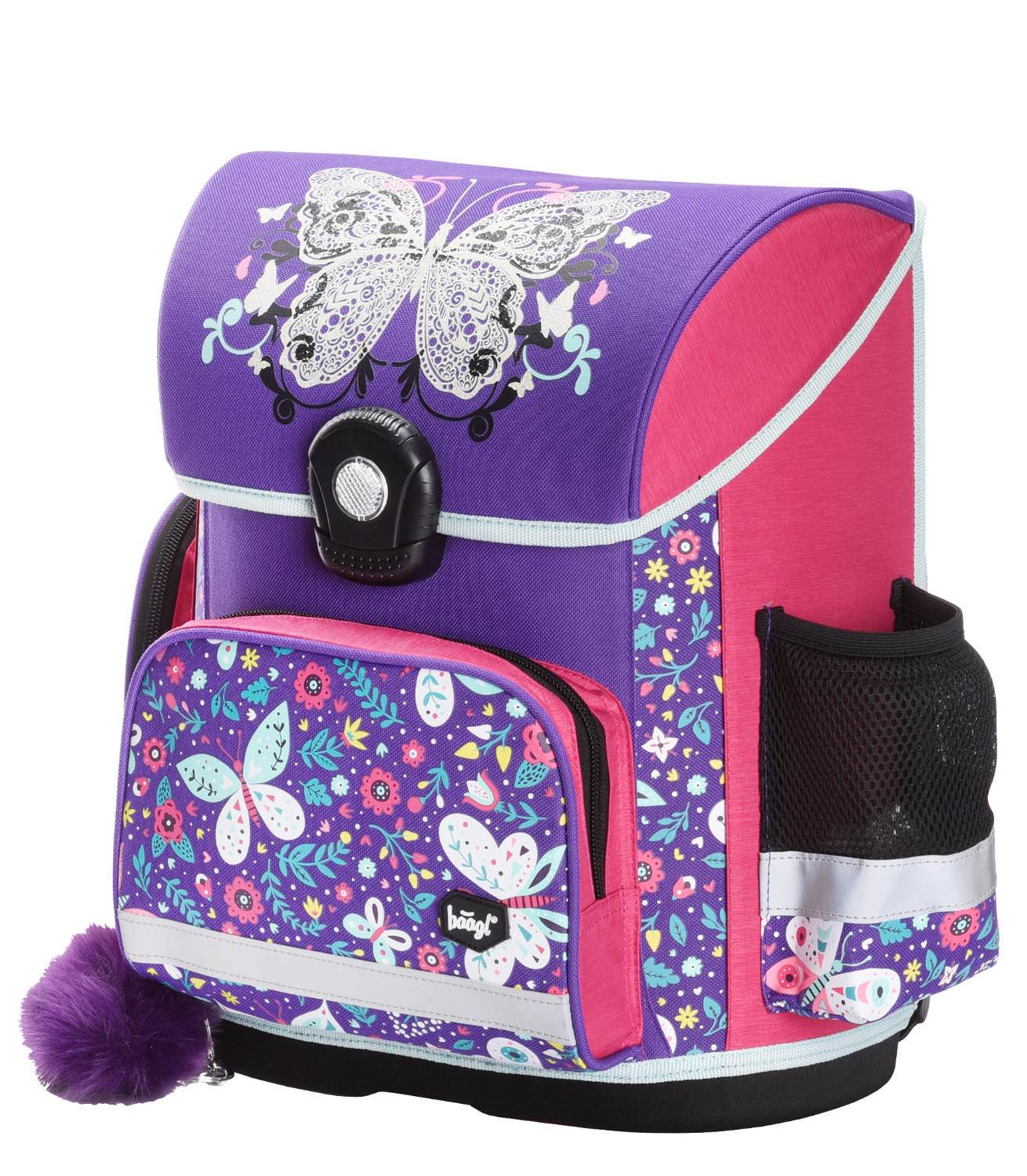 baagl-classic-butterfly-cartable-fille-rigide-18-l image 2