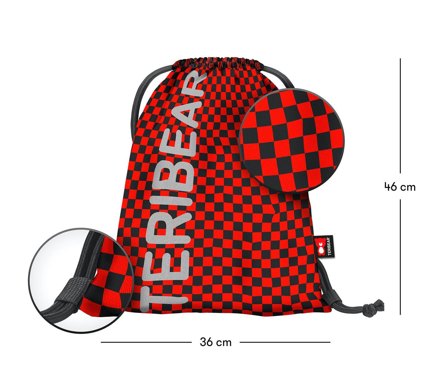 baagl-gym-sacks-skate-sac-gym-teribear-rouge-enfant image 3