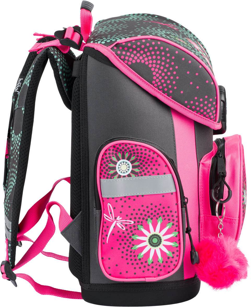 baagl-classic-flowers-cartable-18-l-ergonomique-fleurs-fille image 3