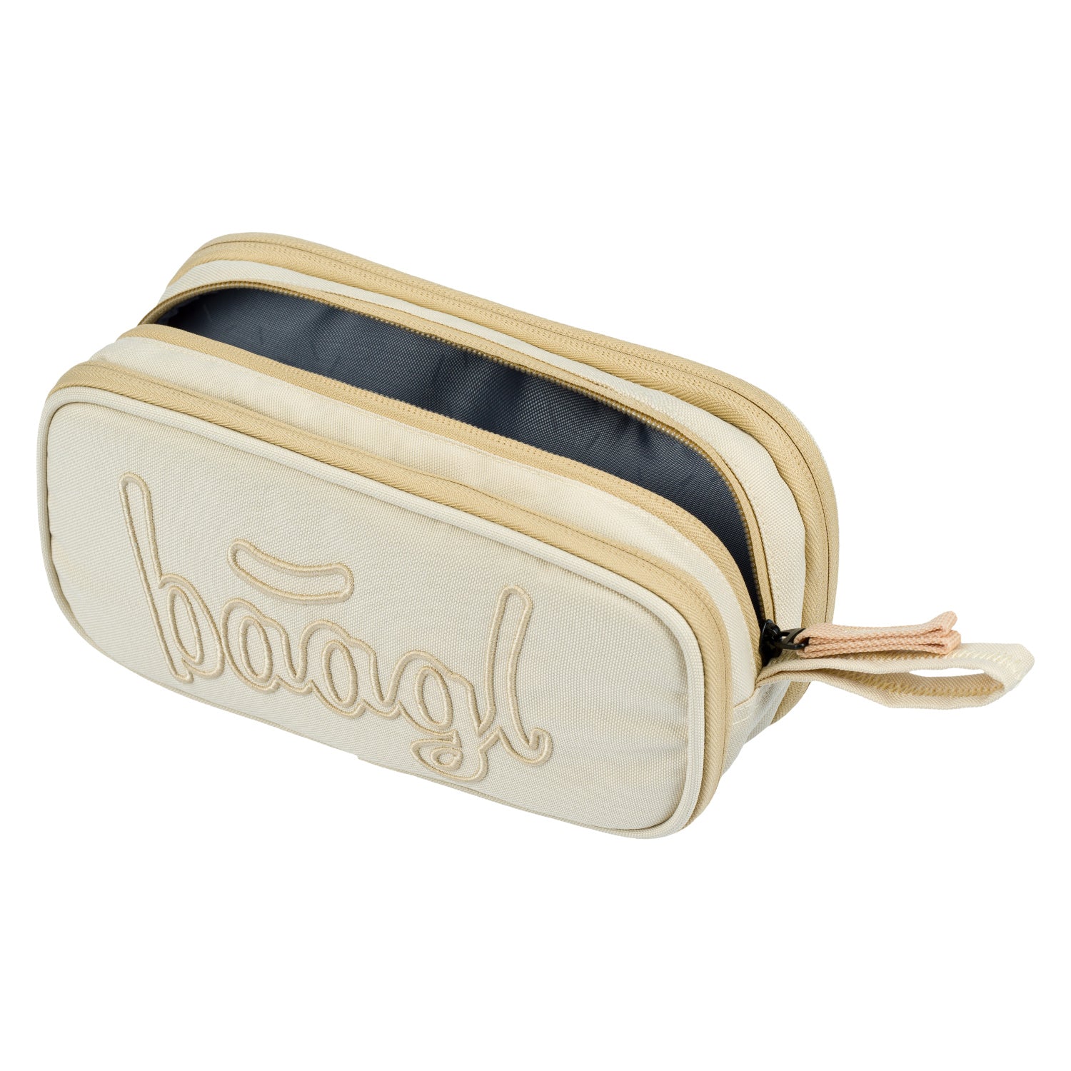 baagl-beige-trousse-tudiante-3-compartiments image 2