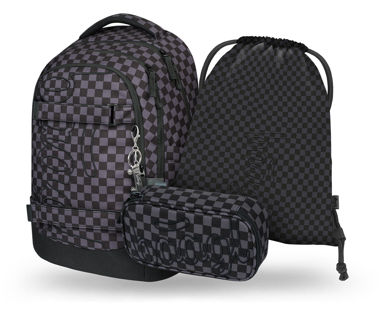 baagl-skate-max-gris-set-scolaire-sac-dos-skateboard image 1