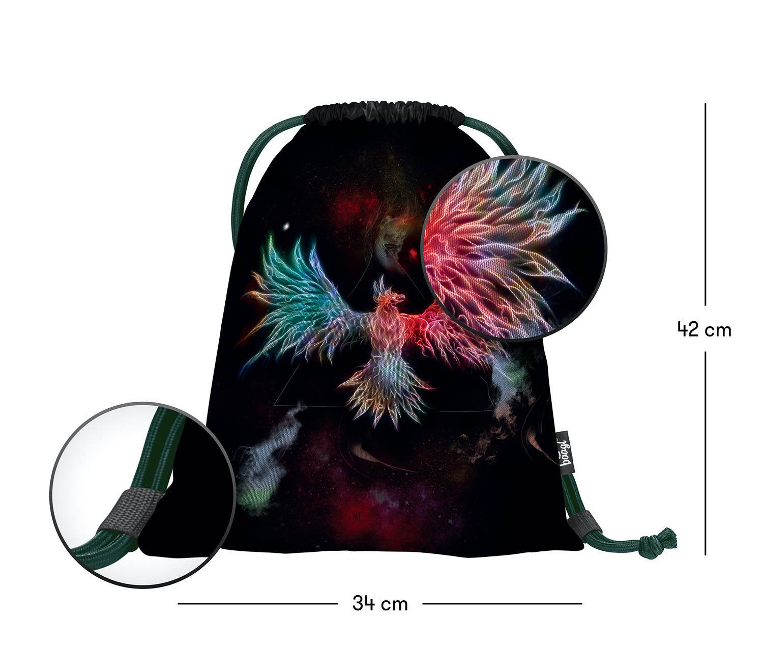 baagl-phoenix-sac-de-gym-enfant-lavable-cordons image 3