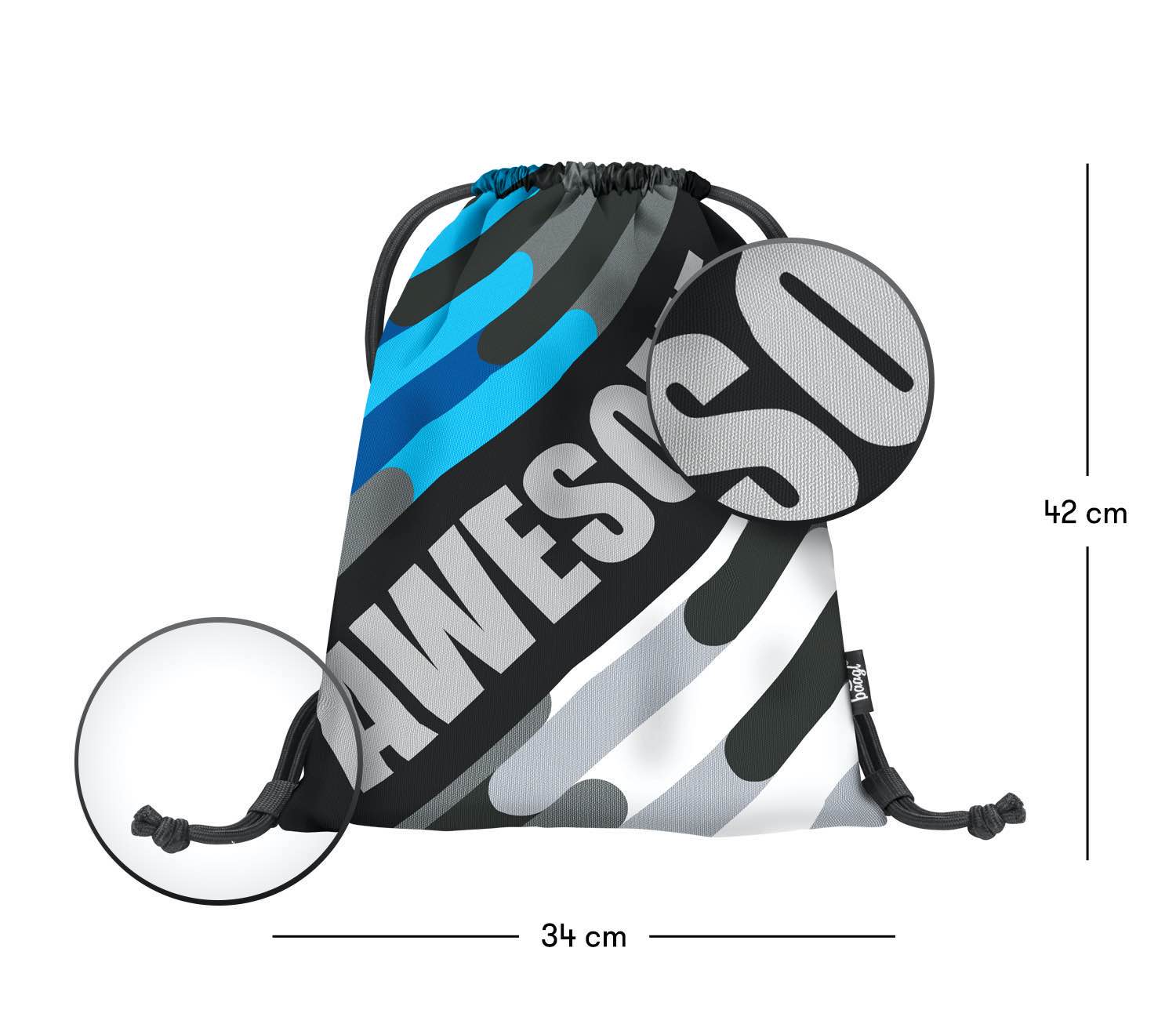 baagl-awesome-2-sac-de-gym-enfant-lavable image 3