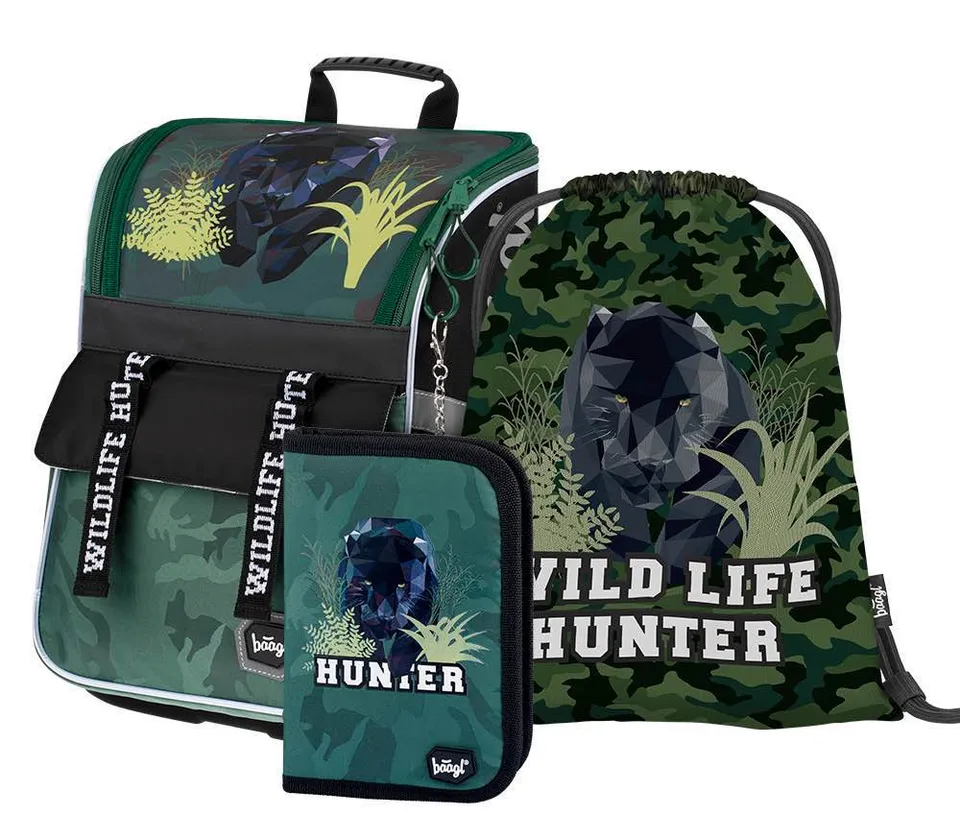 baagl-zippy-panther-cartable-scolaire-18-l-3-pi-ces image 1