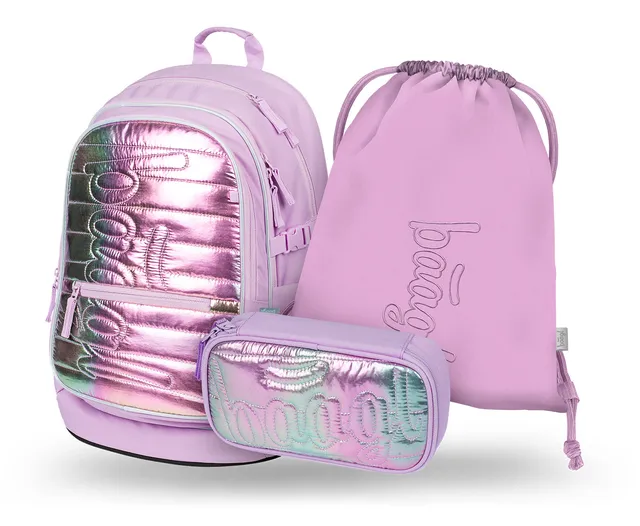 baagl-core-lavender-cartable-25-l-trousse-lavande image 1