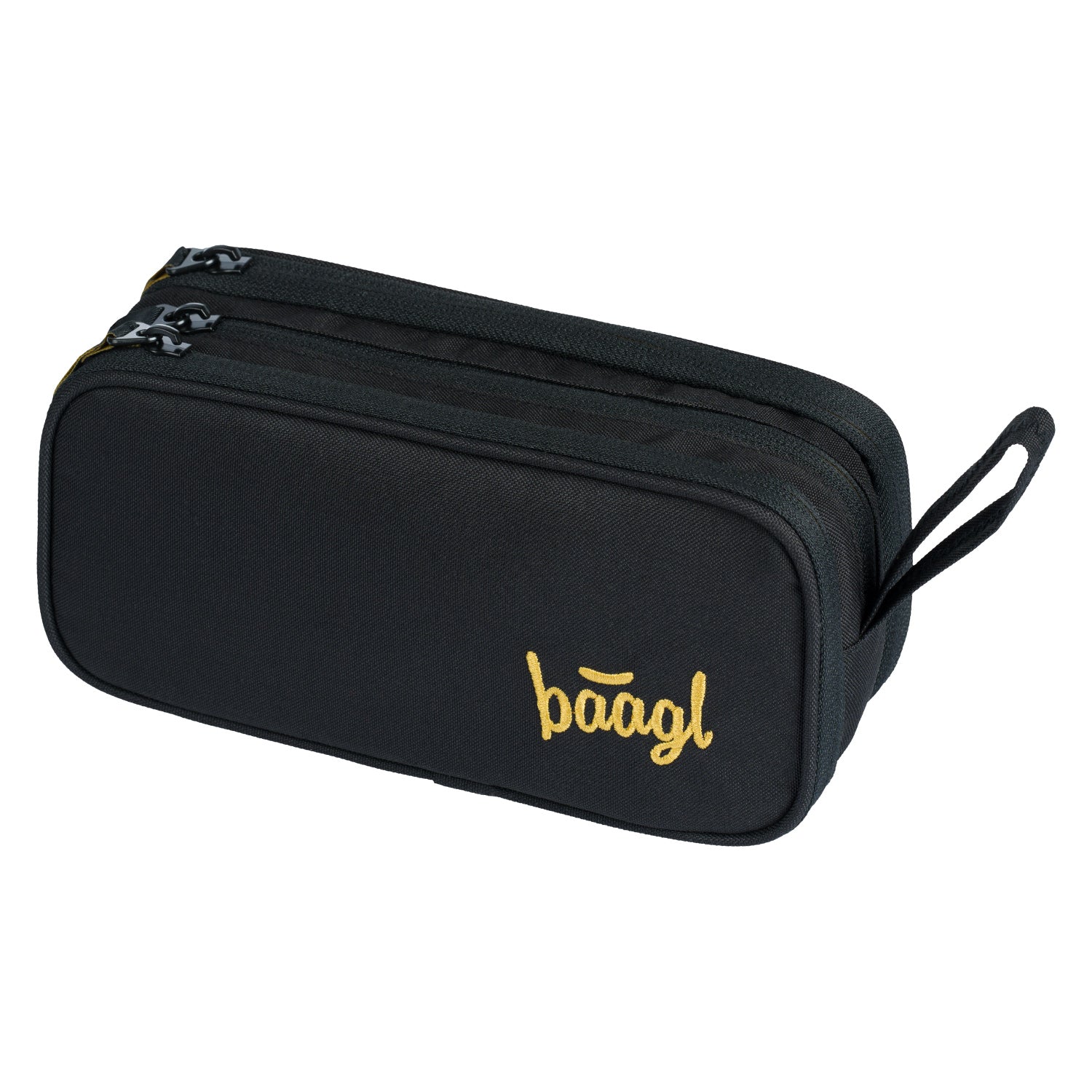 baagl-big-black-tui-tudiant-trousse-3-zips-noir image 1
