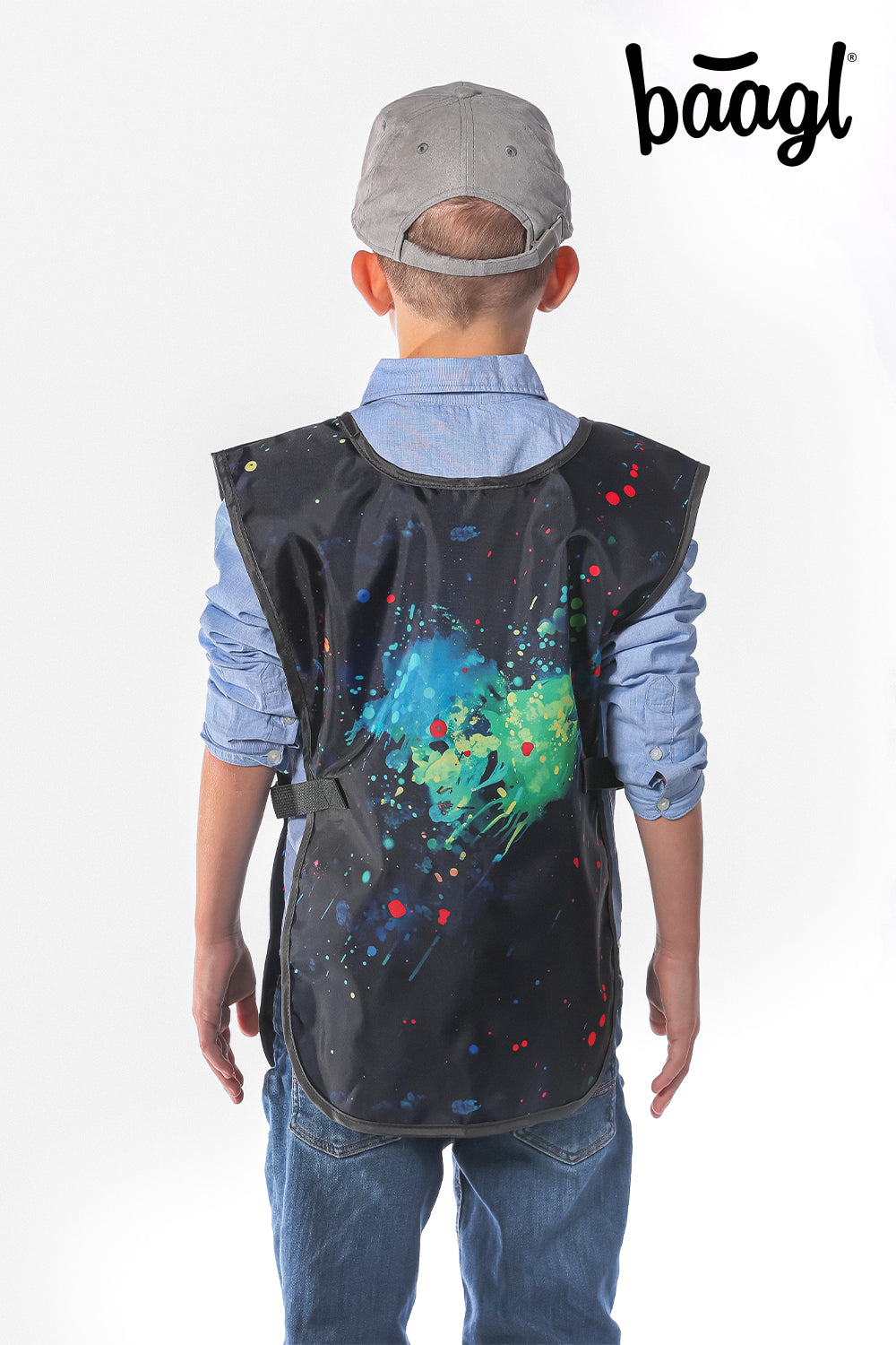 baagl-chill-tablier-enfant-cole-peinture-lavable-poches image 7