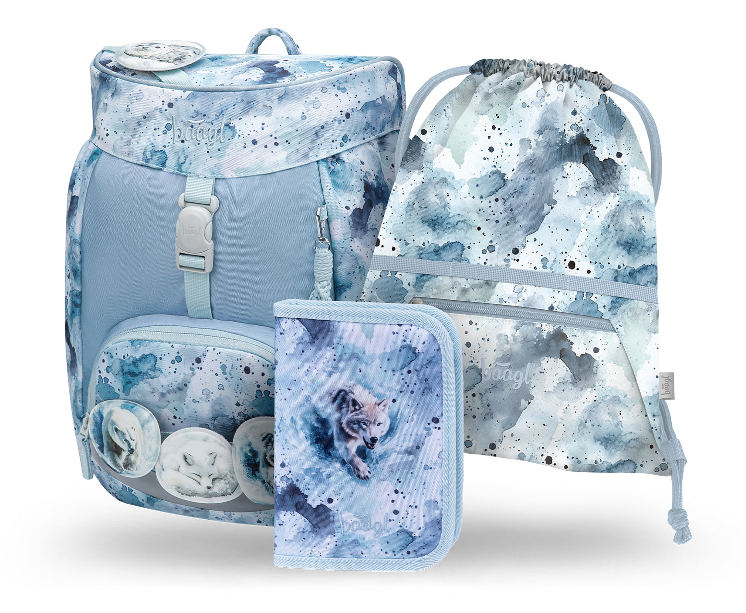 baagl-airy-polar-cartable-scolaire-3-pi-ces-recycl image 1