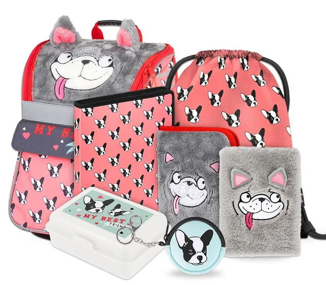 baagl-zippy-doggie-ii-cartable-set-housse-pluie image 1