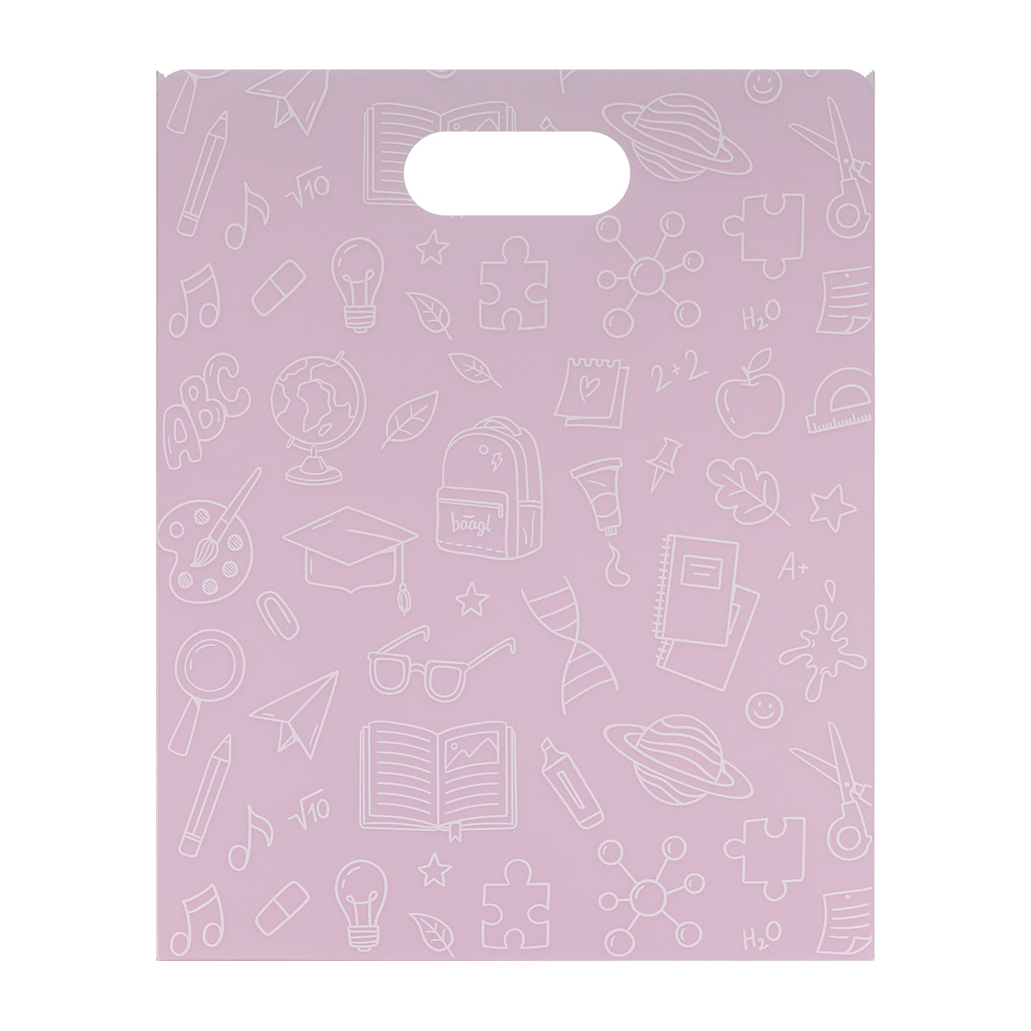 baagl-school-pink-chemise-plastique-recycl-poign-e image 3
