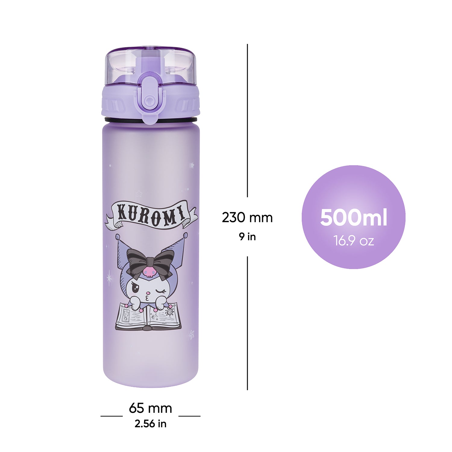 baagl-kuromi-fortune-dream-gourde-tritan-500-ml-sans-bpa image 6