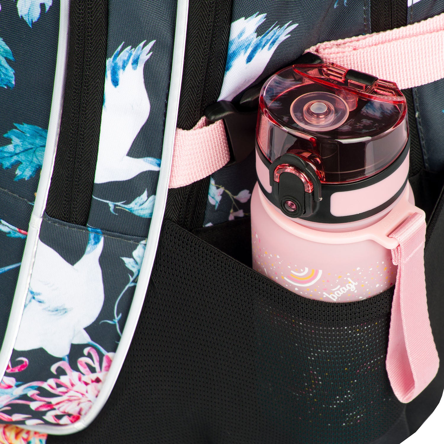 baagl-core-birds-sac-dos-scolaire-25-l-oiseaux-fille image 6