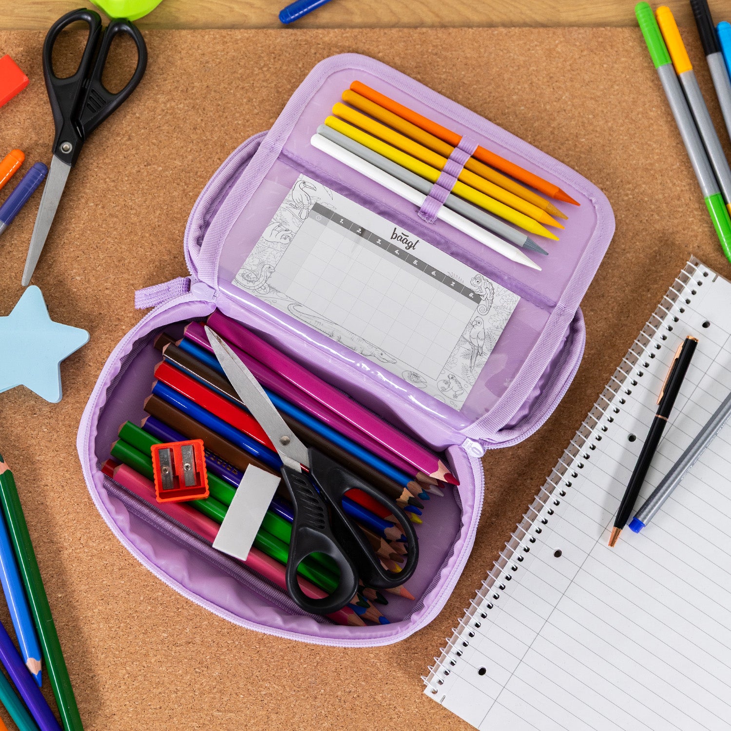 baagl-school-pencil-pouches-lavender-trousse-zip-recycl-e image 7