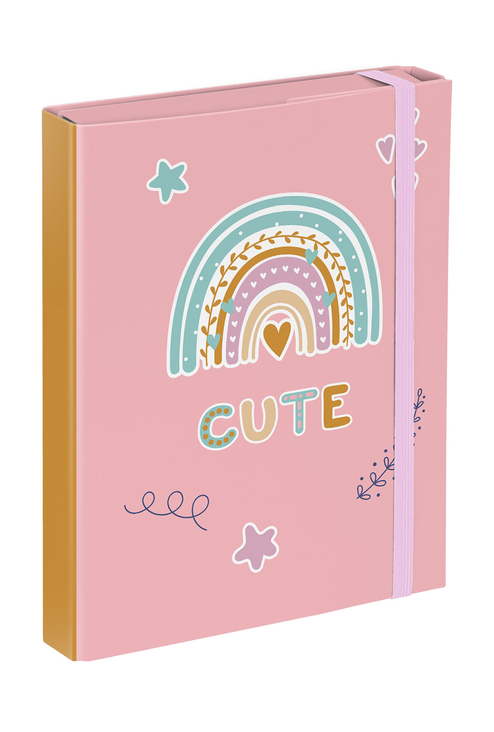 baagl-pink-rainbow-chemise-a5-lastique-fille image 1