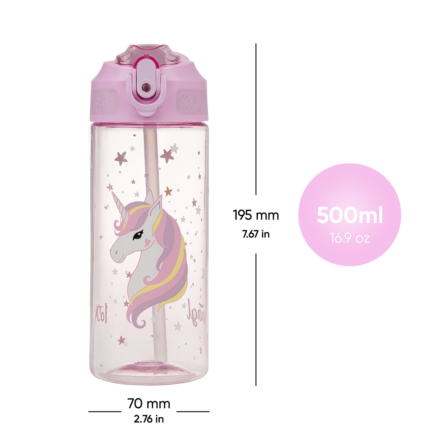 baagl-drinking-bottles-gourde-rainbow-unicorn-500-ml image 5