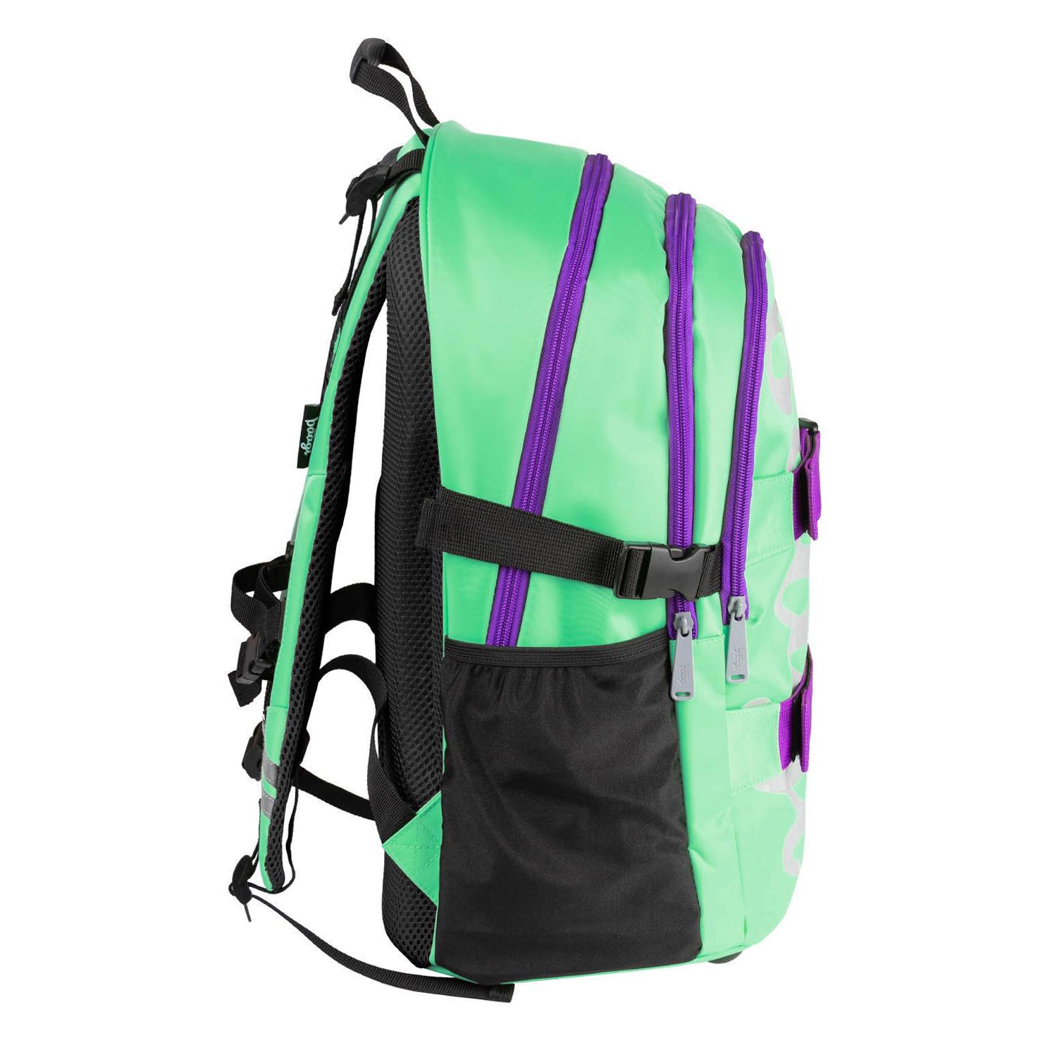 baagl-skate-mint-sac-dos-scolaire-25-l-porte-skate-menthe image 3