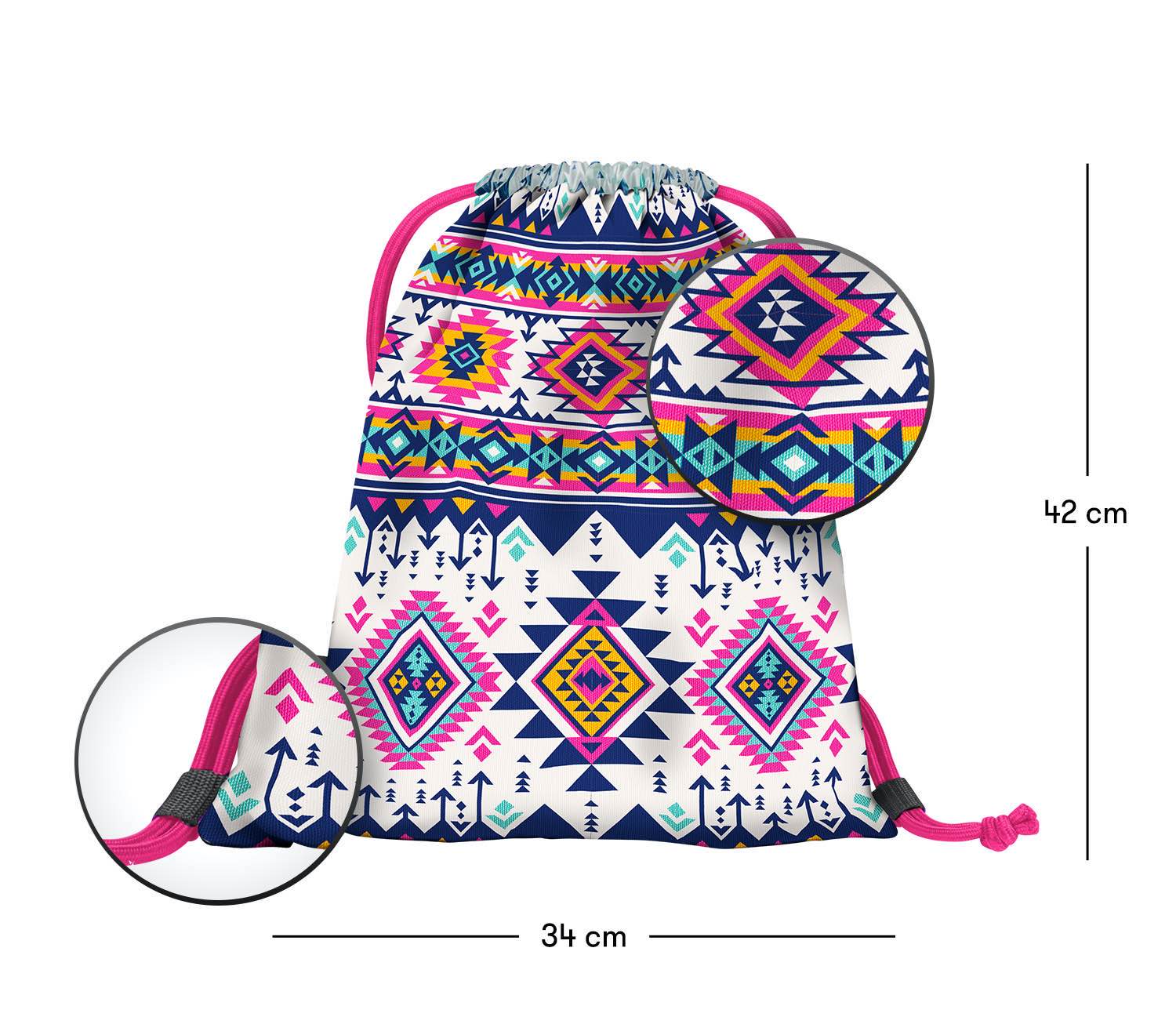 baagl-gym-sacks-boho-sac-de-gym-enfant-boh-me image 3