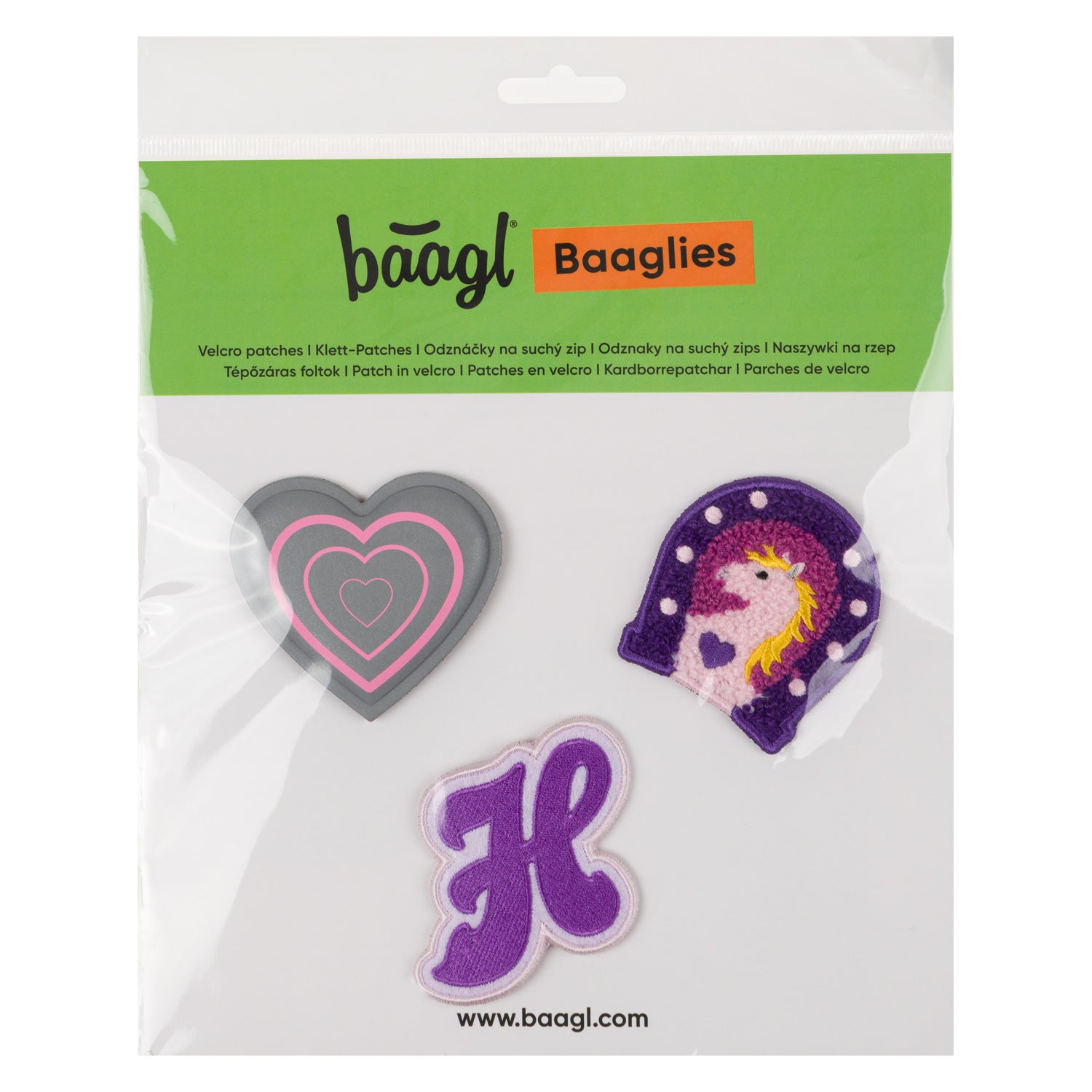 baagl-baaglies-horses-heart-patchs-velcro-3-pcs-chevaux image 4