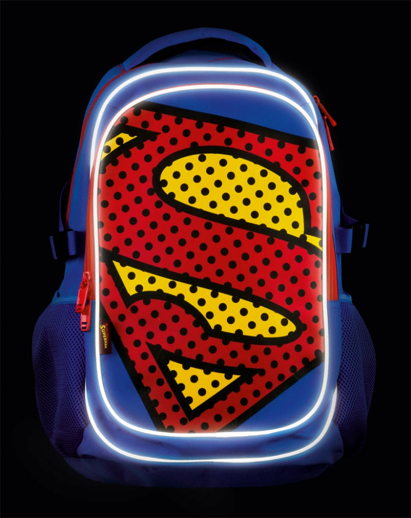 baagl-sac-dos-superman-pop-2-compartiments-housse-pluie image 6