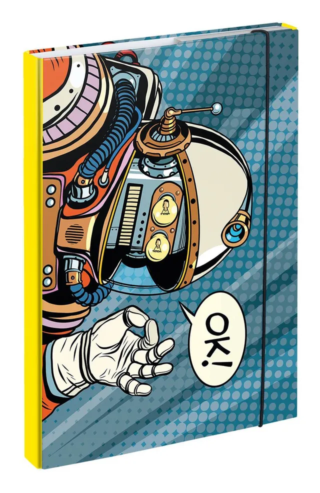 baagl-notebook-folders-chemise-a4-spaceman-astronaute image 1