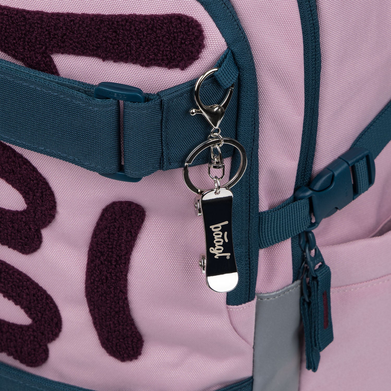 baagl-skate-rose-sac-dos-scolaire-15-pouces-recycl image 7