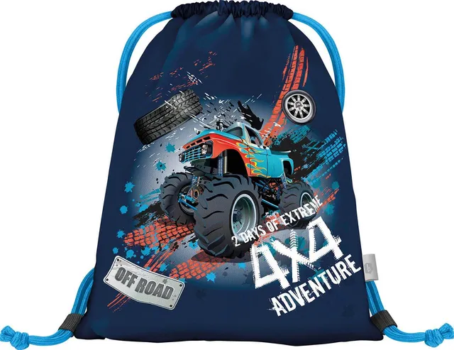 baagl-truck-sac-gym-enfant-cordons-motif-camion image 1