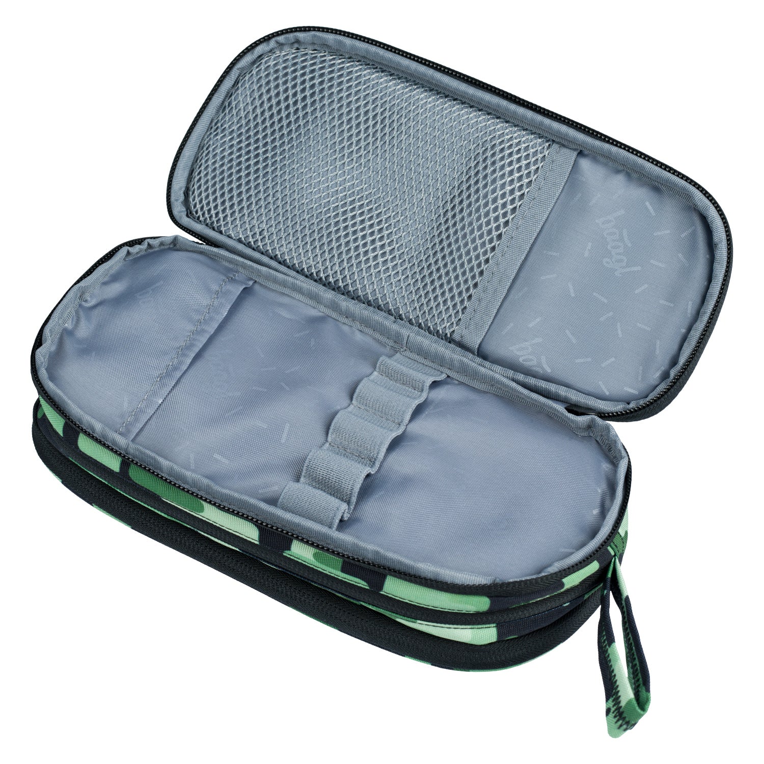 baagl-student-trousse-scolaire-verte-3-compartiments-zipp-s image 4