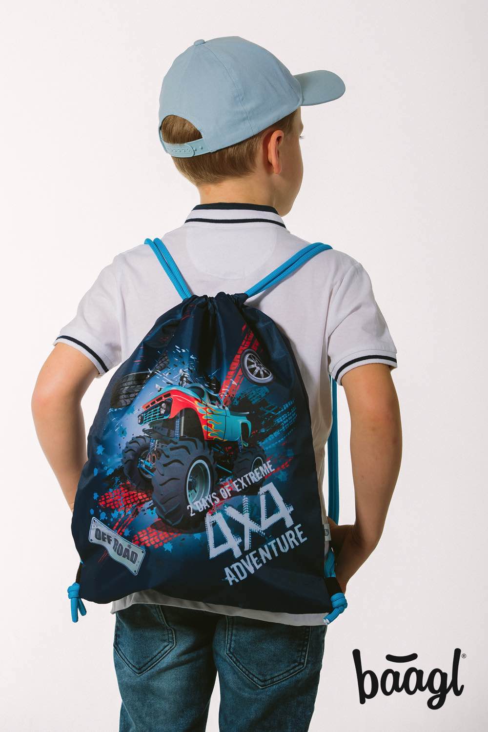 baagl-truck-sac-gym-enfant-cordons-motif-camion image 5