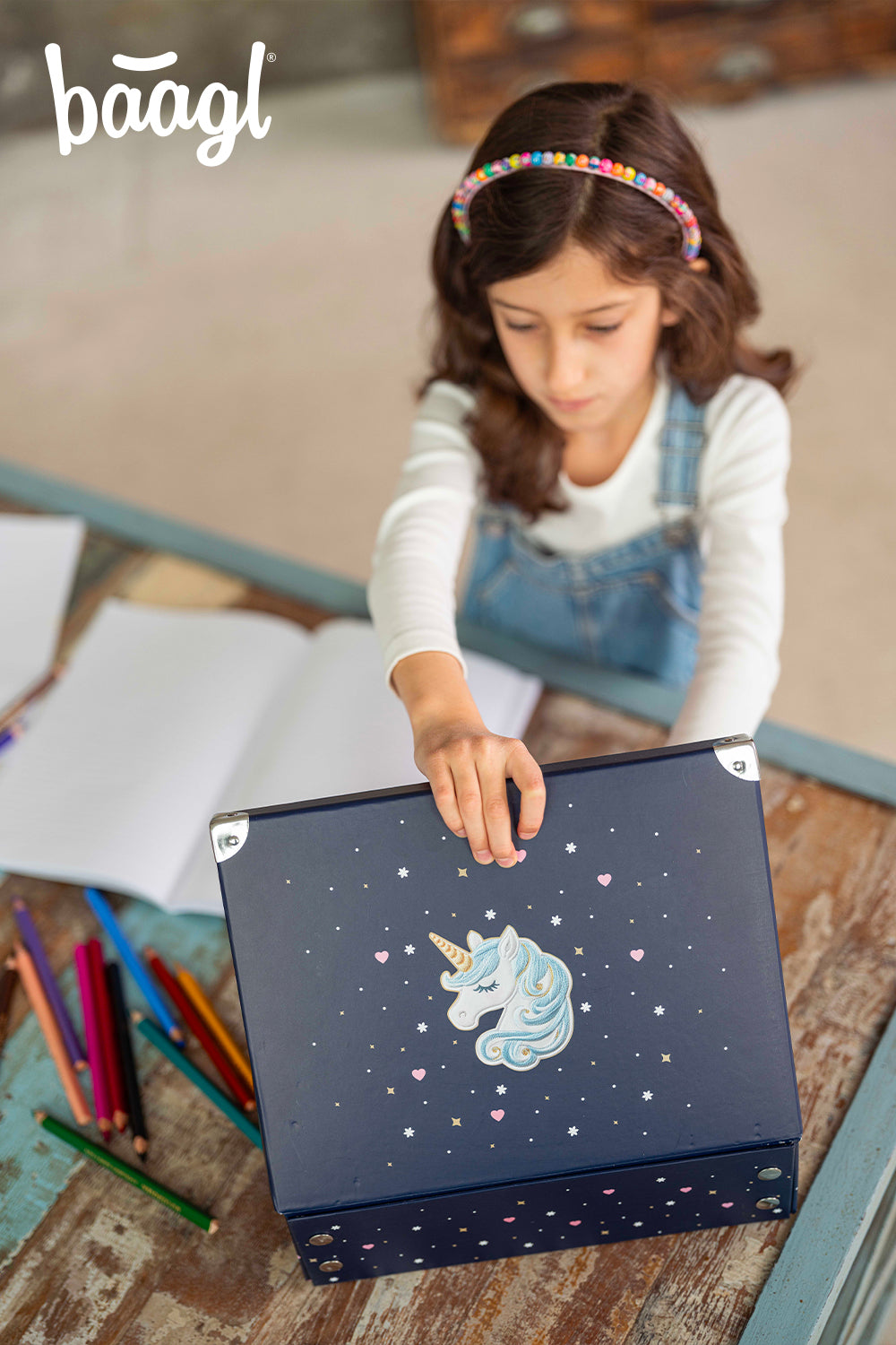 baagl-unicorn-stars-mallette-scolaire-pliable-licorne image 5